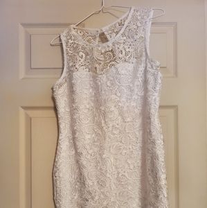 White lace dress